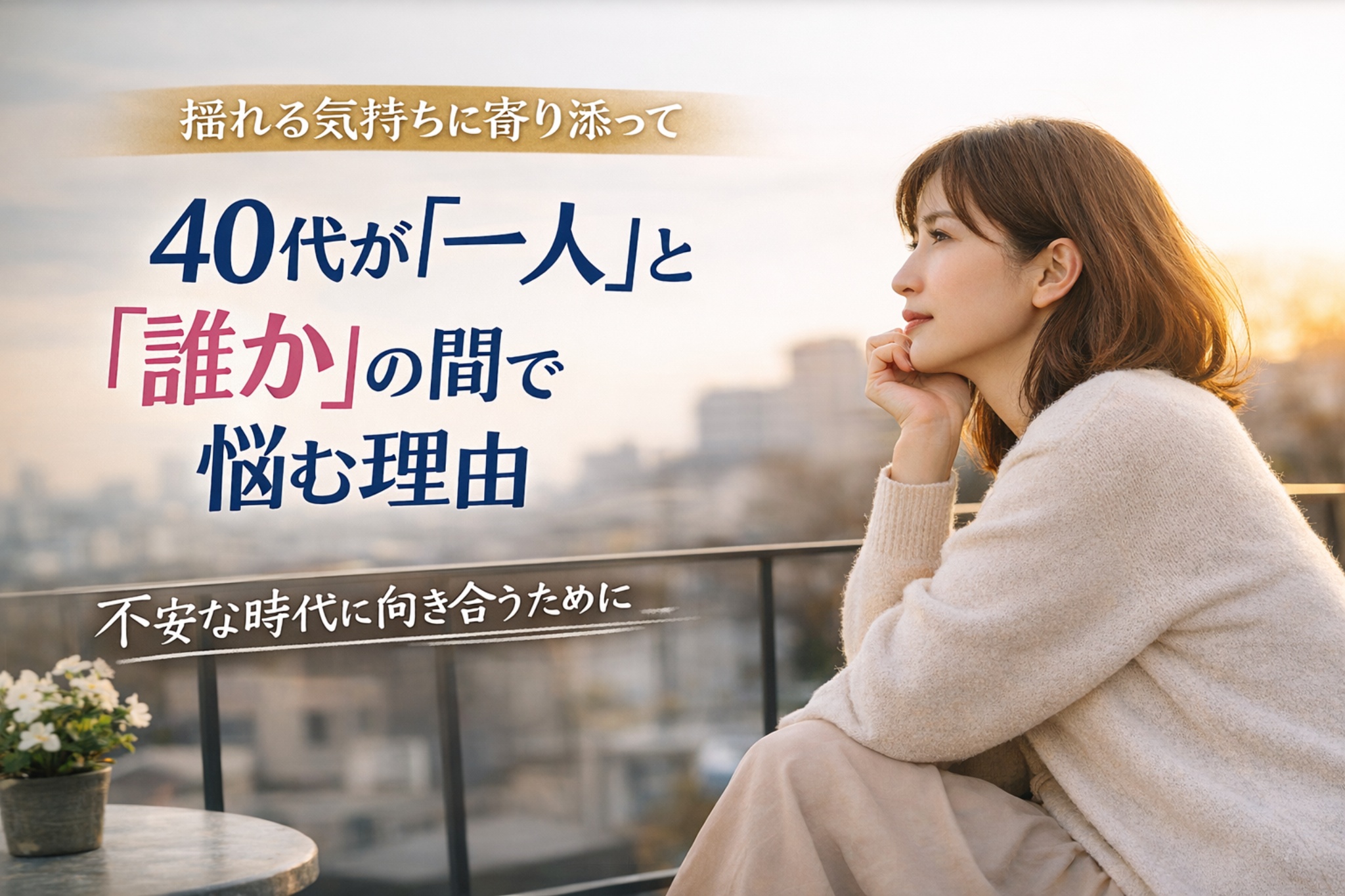 女性の不安な様子